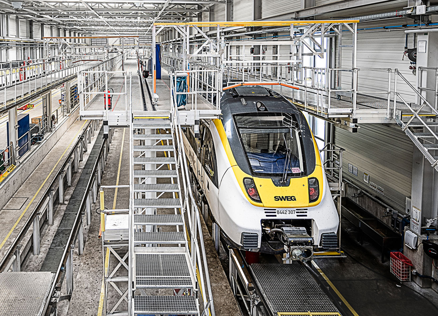 SFBW Bahnbetriebswerk Pforzheim: Wagon von vorne